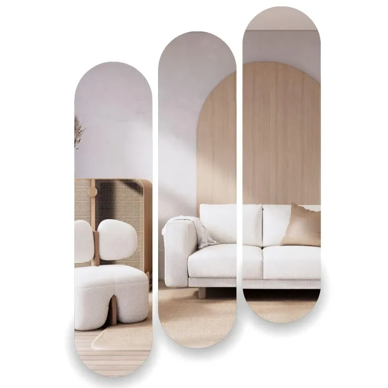 Espejos LED modernos con control táctil para baño